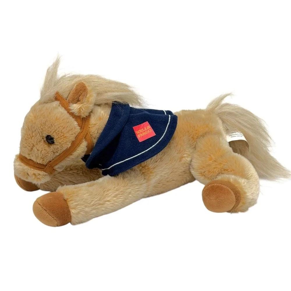 2015 Wells Fargo Legendary Pony Horse Mascot Stuffed Animal Brown White 14